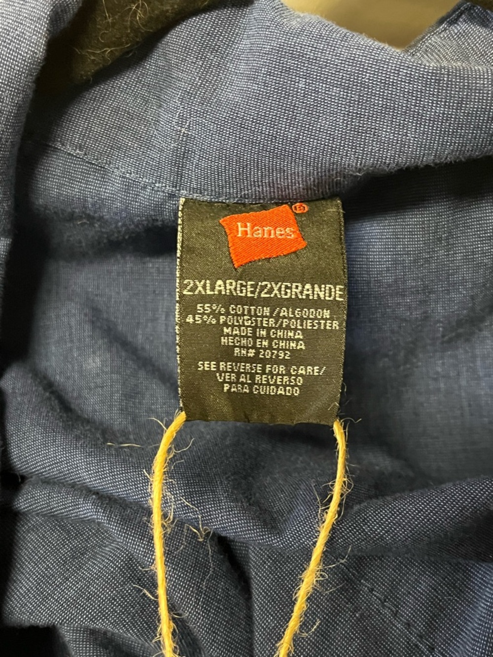 Hanes Men’s Navy Blue Pajama Set size 2X - Picture 2 of 3